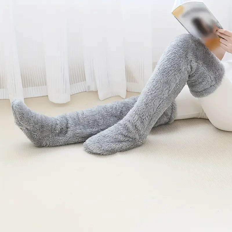 Fuzzy Legs Sock Slipper