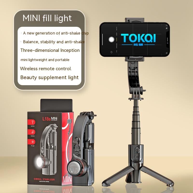 Gimbal Stabilizer for Smartphone, Auto Face Tracking Selfie Stick with Tripod,360°Rotation with Remote for Android and iPhone, Ideal for Vlogging, YouTube, TikTok Video Recording