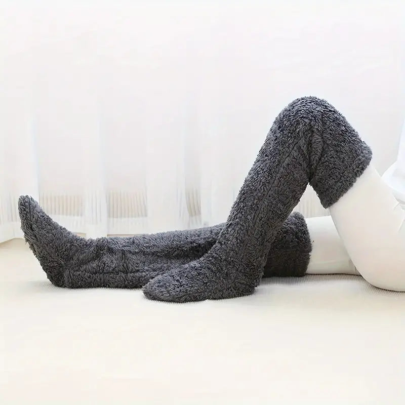 Fuzzy Legs Sock Slipper